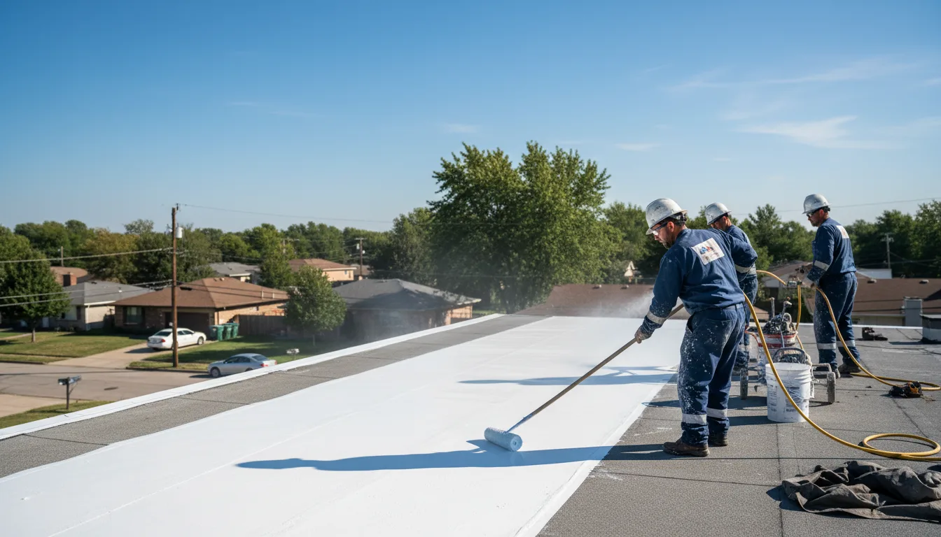Commercial roof coating in Plymouth, WI near me